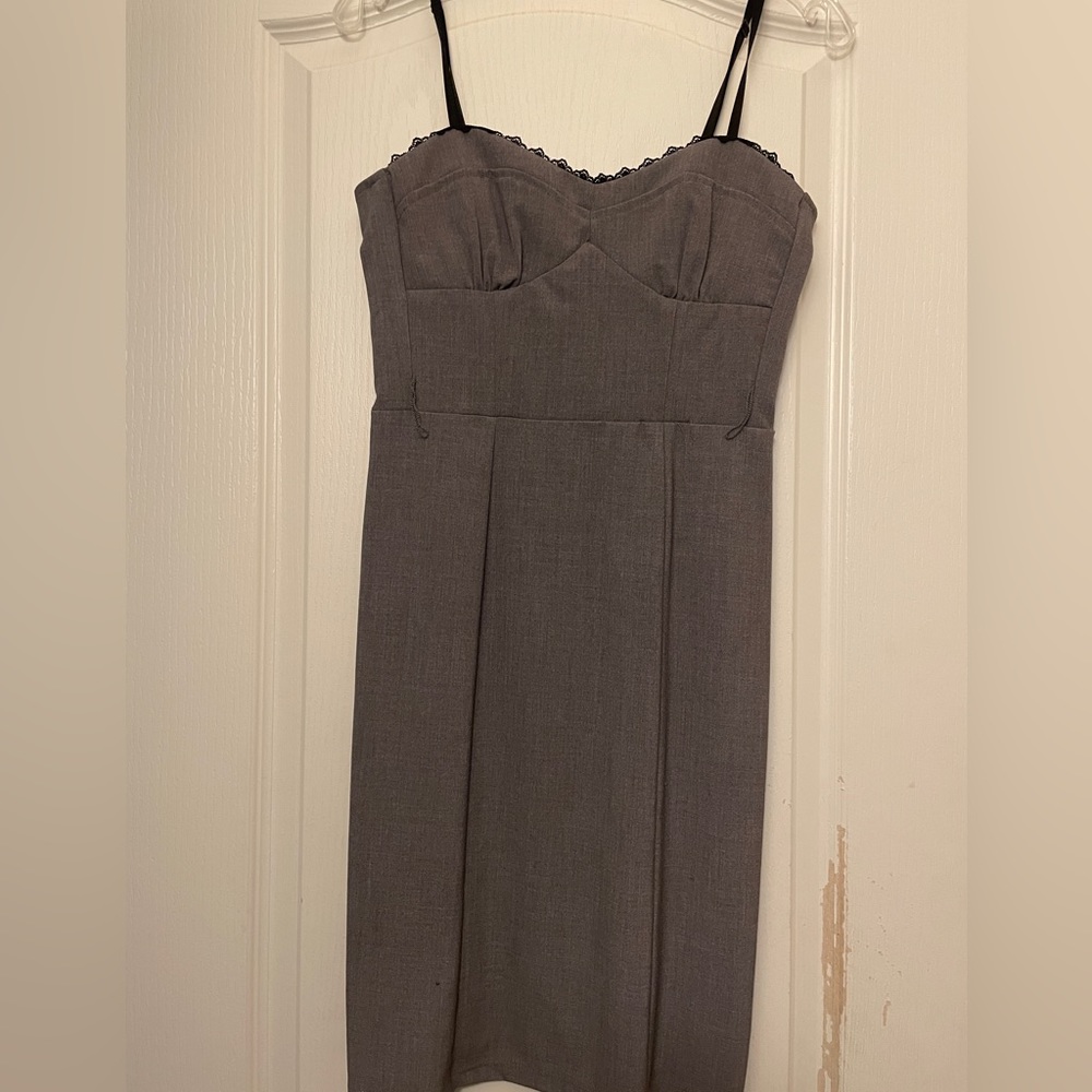 Fredericks gray dress with belt
